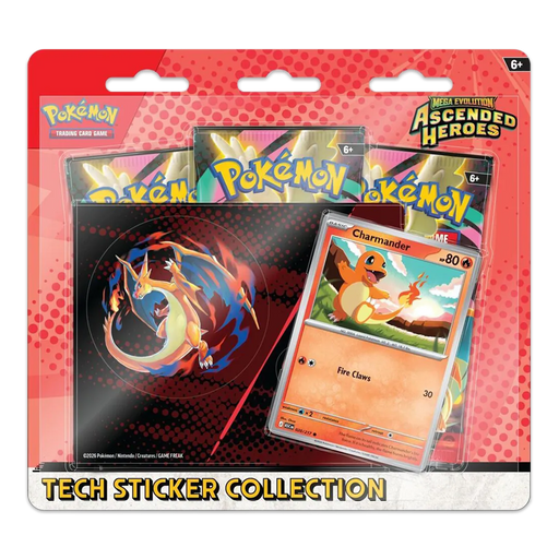 Pokemon - Mega Evolution: Ascended Heroes (Charmander) Tech Sticker Collection - Iconic Evolution