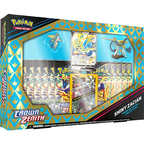 Crown Zenith - Premium Figure Collection Shiny Zacian & Shiny Zamazenta (Set of 2) - Iconic Evolution