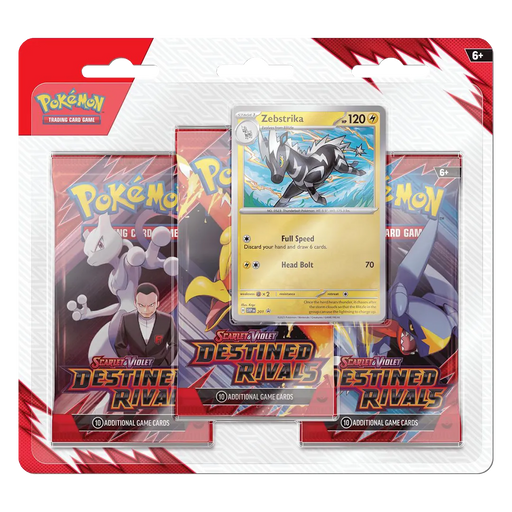 Destined Rivals 3 Pack Blister [Zebstrika] - Iconic Evolution