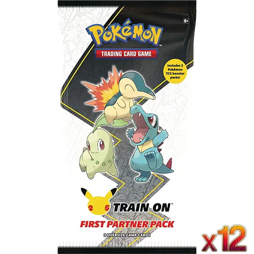 First Partner Pack: Johto Display (12 Packs) - Iconic Evolution