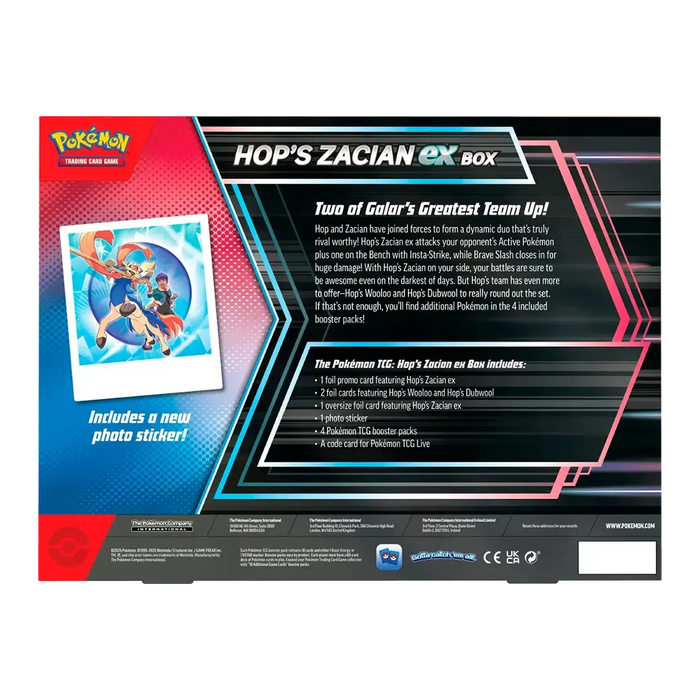 Pokemon: Hop's Zacian ex Box - Iconic Evolution
