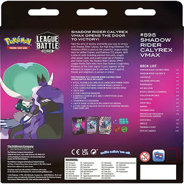 League Battle Deck (Shadow Rider Calyrex VMAX) - Iconic Evolution