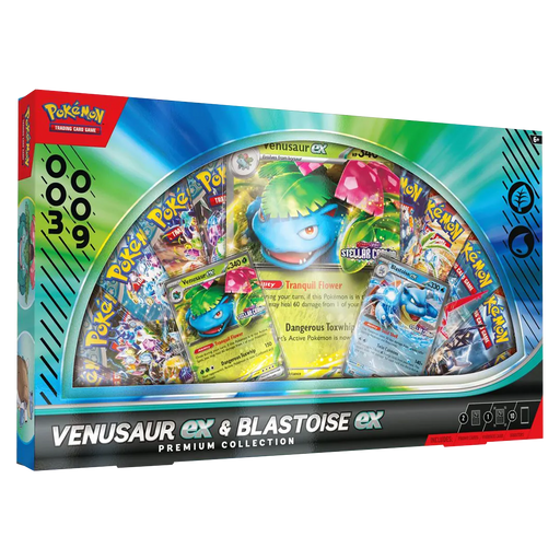 Pokemon: Venusaur Ex & Blastoise EX Premium Collection - Iconic Evolution