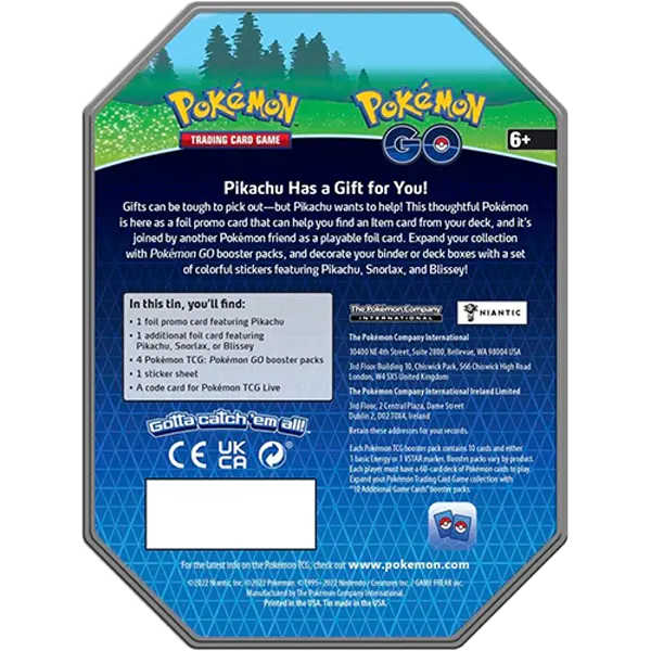 Pokemon GO - Gift Tin (Snorlax) - Iconic Evolution
