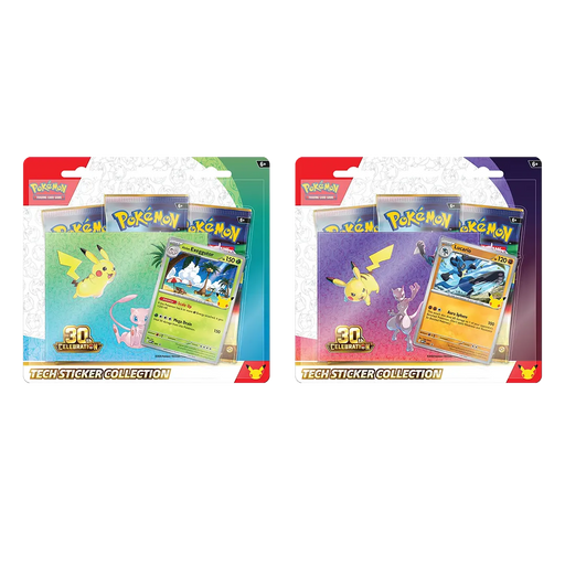 [PREORDER] Pokémon: 30th Celebration - Alolan Exeggutor & Lucario Tech Sticker Collection [Set of 2] - Iconic Evolution