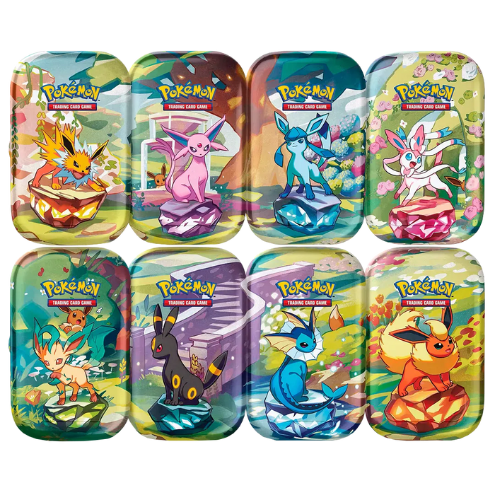 Scarlet & Violet: Prismatic Evolutions - Mini Tins [Set of 8] - Iconic Evolution
