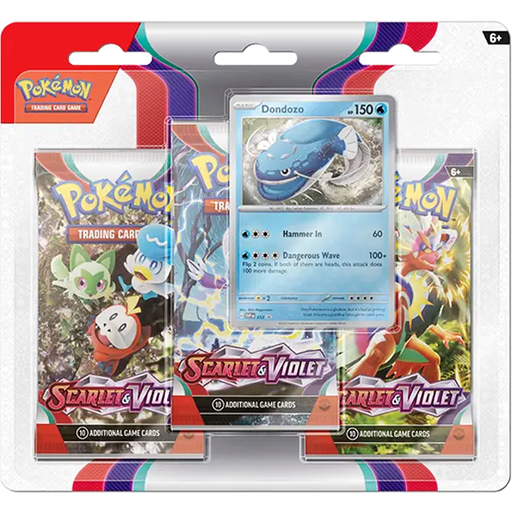 Scarlet & Violet - 3 Booster Pack Blister (Dondozo) - Iconic Evolution