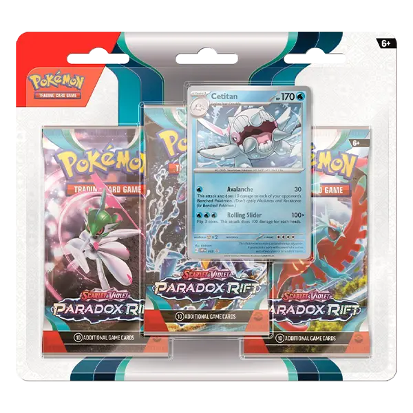 Scarlet & Violet: Paradox Rift - 3 Pack Blister [Cetitan] - Iconic Evolution