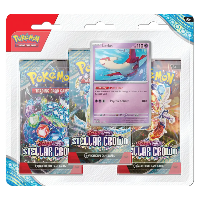Scarlet & Violet: Stellar Crown- 3 Pack Blister [Latias] - Iconic Evolution