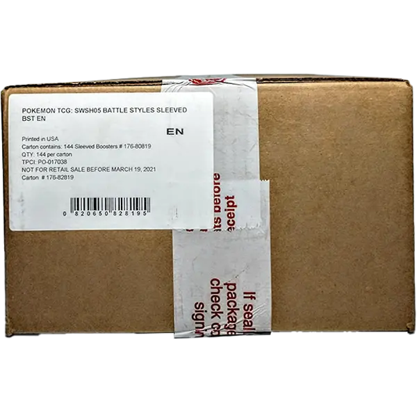 Sword & Shield: Battle Styles - Sleeved Booster Case (144 Boosters) - Iconic Evolution