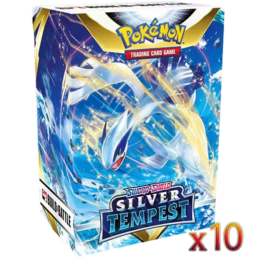 Sword & Shield: Silver Tempest - Build & Build Battle Box Display (10 Boxes) - Iconic Evolution
