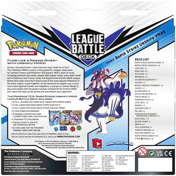 Rapid Strike Urshifu VMAX League Battle Deck - Iconic Evolution